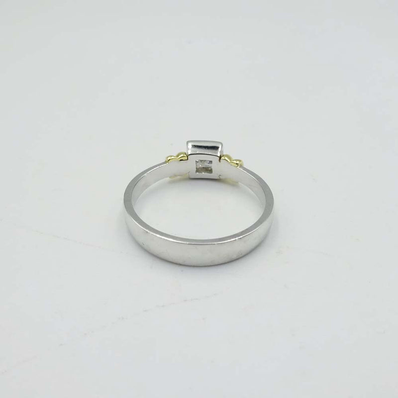 18ct White Gold Princess Cut Diamond Ring 0.33ct