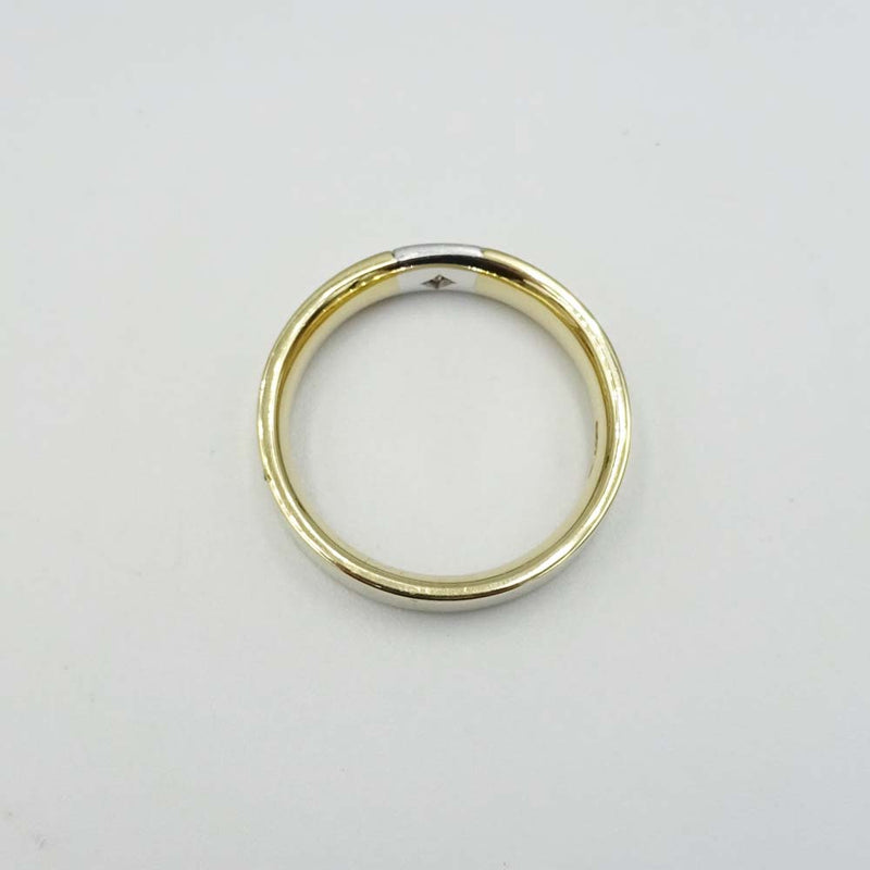 Premium 9ct Yellow and White Gold Diamond Ring Band Size W 0.10ct