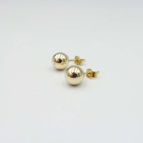 9ct Yellow Gold Ball Stud Earrings Richard Miles Jewellers