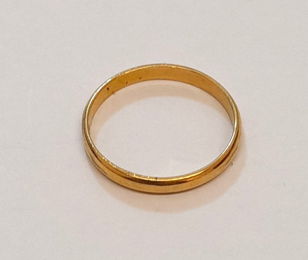 22ct Gold Wedding Band 2.6gr