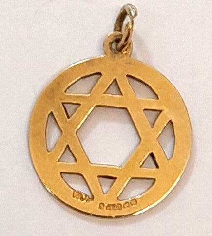 9ct Star of David Pendant 1gr