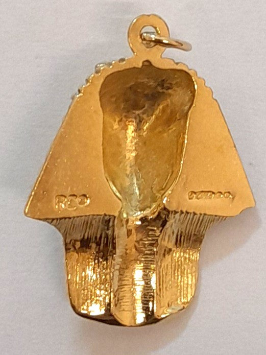 9ct Gold Egyptian Tutankhamun Pendant 3.96gr