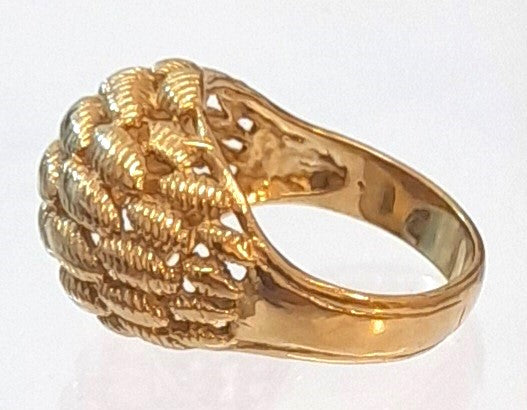 9ct Gold Basket Style Ring 6.45gr