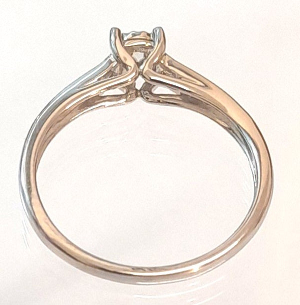 9ct White Gold Diamond Ring 0.25ct 2.14gr