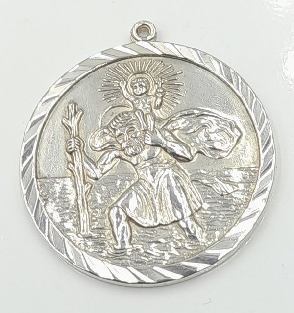 Silver St Christopher pendant 11.8gr