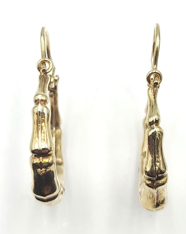 9ct Gold Creole Hoop Earrings 1.43gr