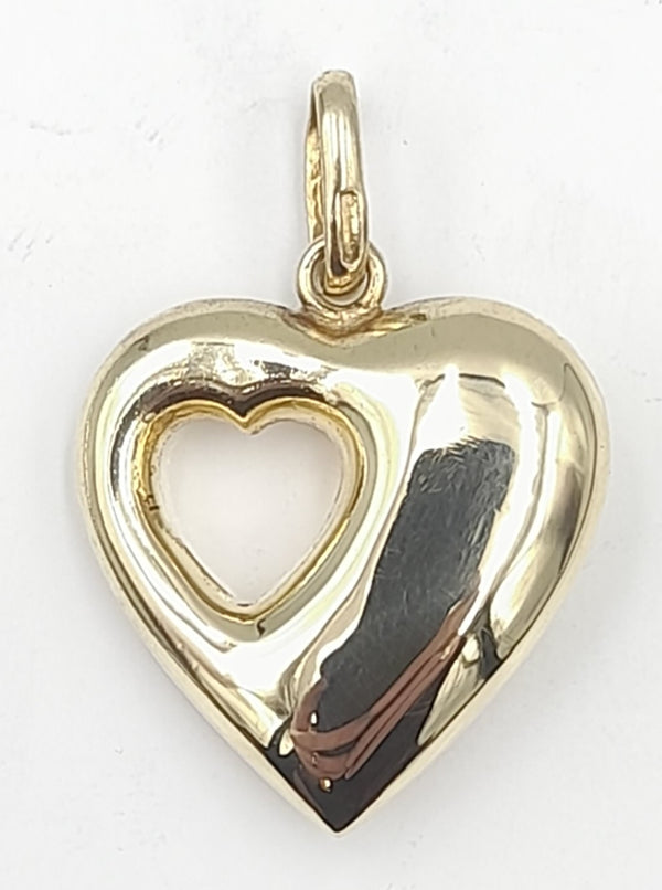 9ct Gold Heart Pendant 19gr