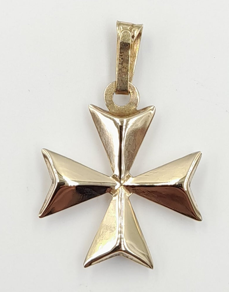 9ct Gold Maltese Cross 0.88gr