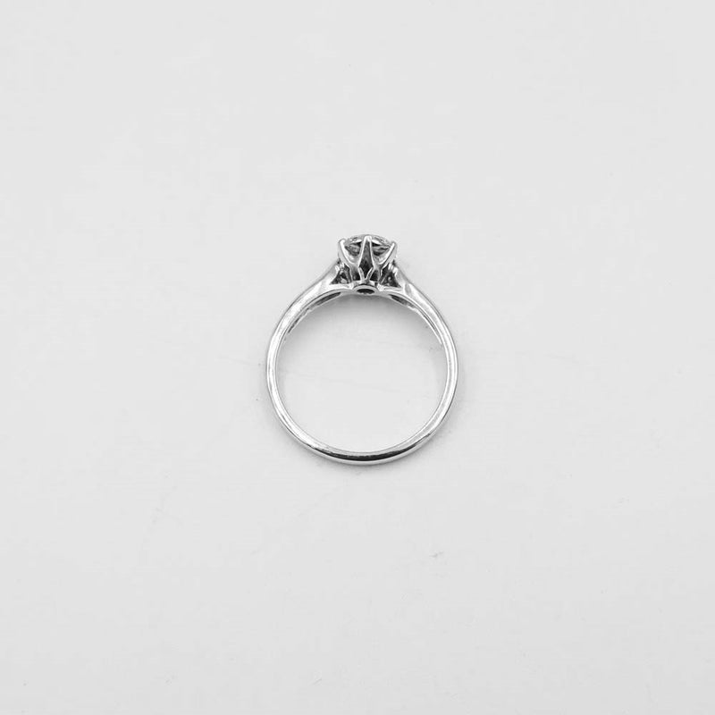 18ct White Gold Diamond Cluster Ring Size P 0.33ct