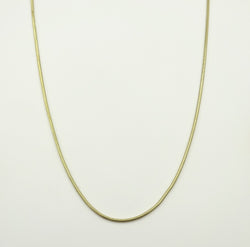 9ct gold fine snake chain 18". 4gr