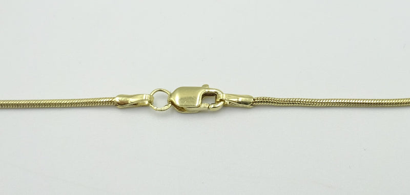 9ct gold fine snake chain 18". 4gr