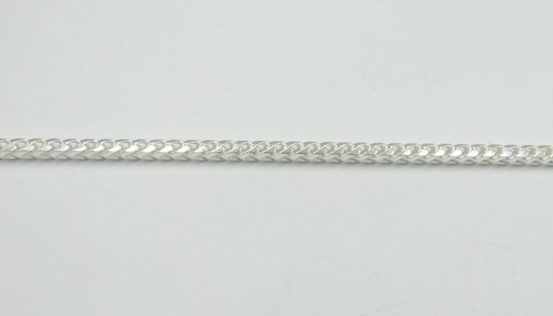 Silver Franco bracelet 8".  6.35gr