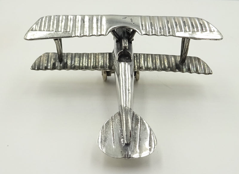 Silver table top Albatros biplane. 19.88gr