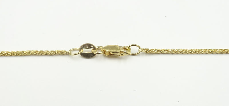 9ct gold fine Spiga chain 18". 2.2gr