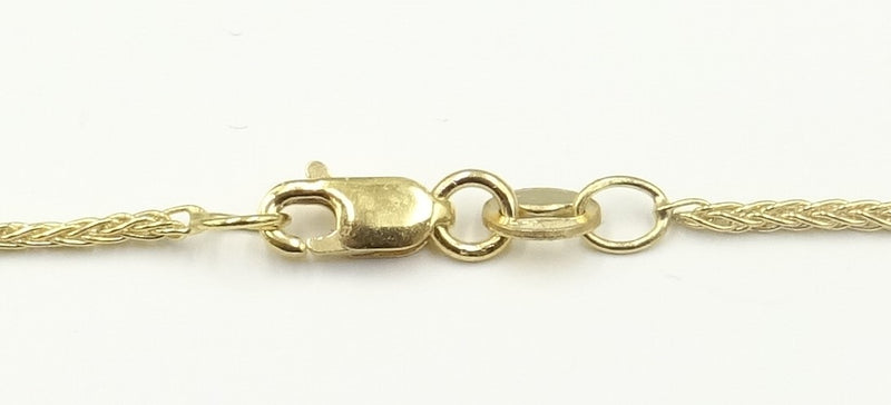 9ct gold fine Spiga chain 18". 2.2gr