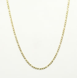 14ct gold light Figaro chain. 20". 3.5gr