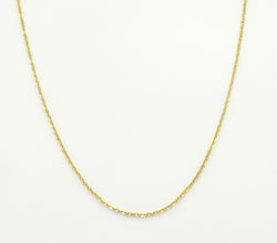 9ct gold fine Trace chain 18". 1gr