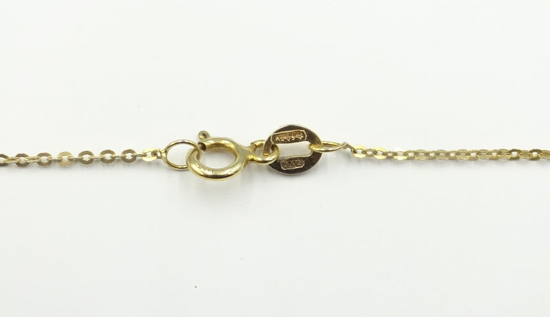 9ct gold fine Trace chain 18". 1gr