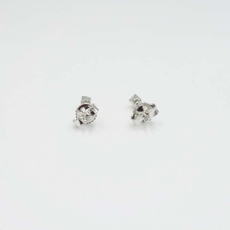 18ct White Gold Diamond Small Stud Earrings 2mm 0.10ct