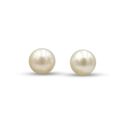 9ct Yellow Gold Pearl Stud Earrings 4mm