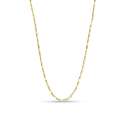 9ct Yellow Gold Fine Figaro Chain Necklace 16"