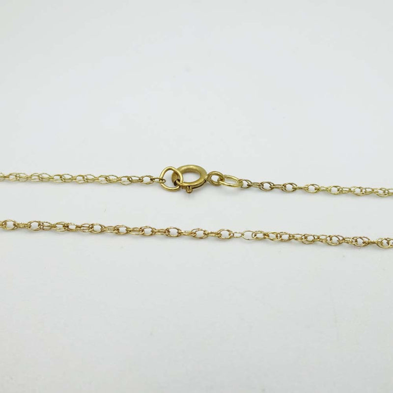 9ct Yellow Gold Ruby Pendant Necklace 16"