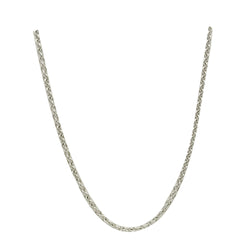Platinum Fancy Ladies Fine Belcher Design Chain 16inch 4.7g 0.95mm - Richard Miles Jewellers