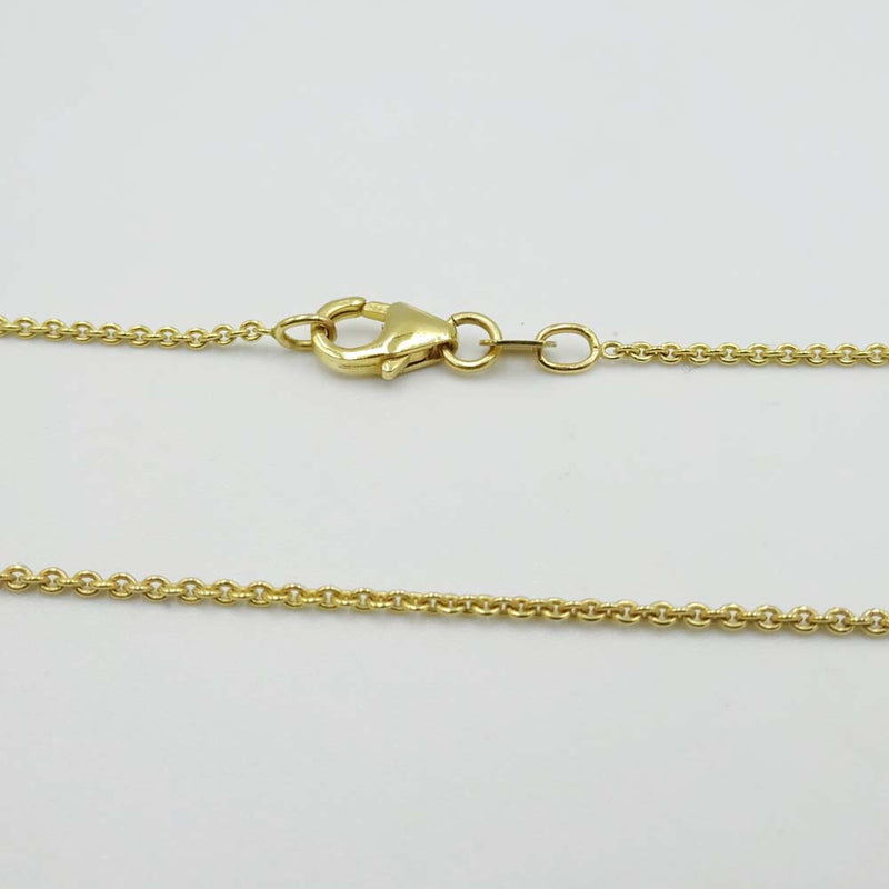 9ct Yellow Gold Layered Teardrop Fine Chain Pendant Necklace 17"