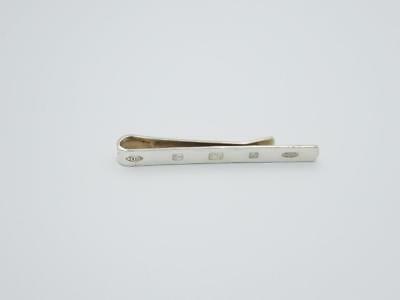Sterling Silver 925 English Hallmarks Lion Tie Slide 8.1g 60mm 6.3mm - Richard Miles Jewellers