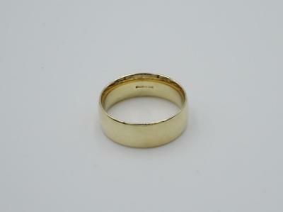 9ct Yellow Gold D-Shaped Mens Wedding Band Size T 7.3g - Richard Miles Jewellers
