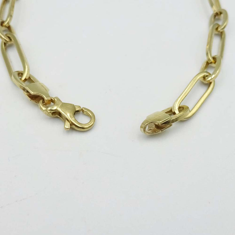 9ct Yellow Gold Wide Chain Link Bracelet