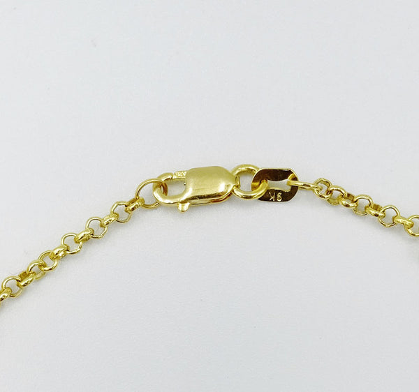 9ct Gold Fancy Ladies Matt Shiny Quality Bracelet 7.25inch 3.8g - Richard Miles Jewellers
