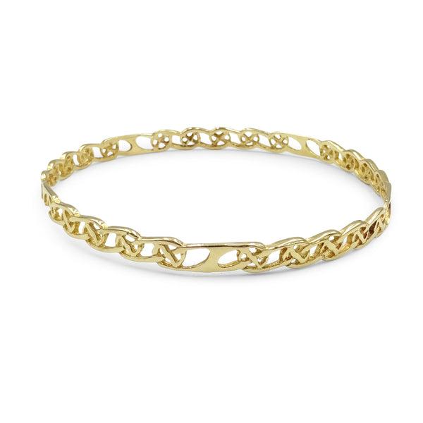 9ct Yellow Gold Celtic Bangle