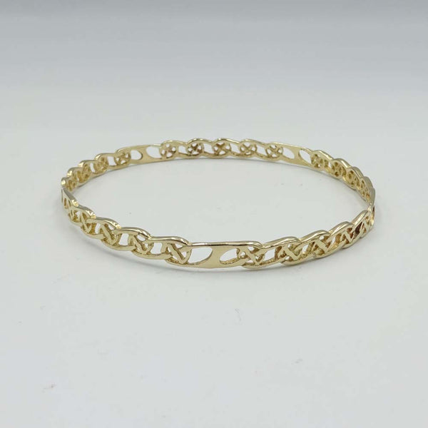 9ct Yellow Gold Celtic Bangle