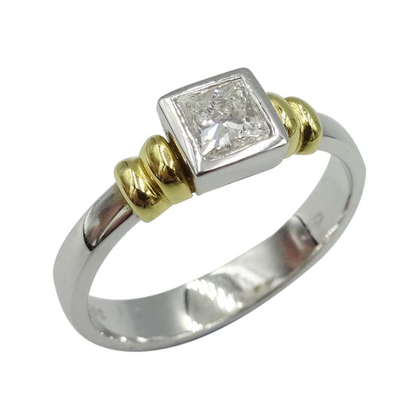 18ct White Gold Princess Cut Diamond Ring 0.33ct