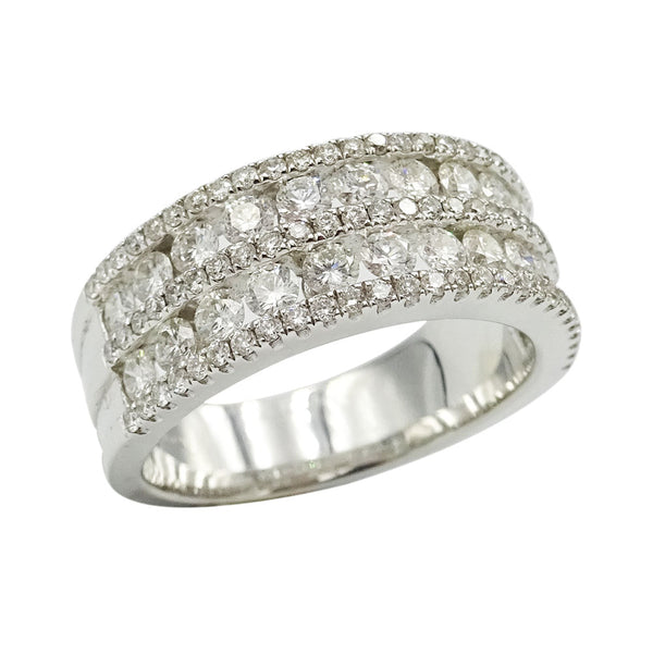 18ct White Gold 5 Row Premium Eternity Diamond Ring 1.16ct - Richard Miles Jewellers