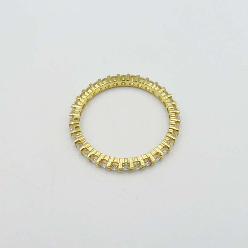 18ct Yellow Gold Diamond Full Eternity Ring Size O 1.00ct