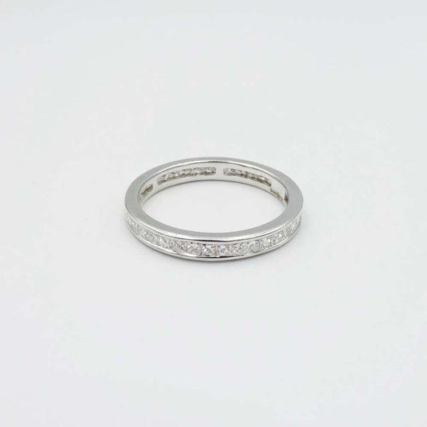 18ct White Gold Diamond Full Eternity Ring Size N 1.20ct