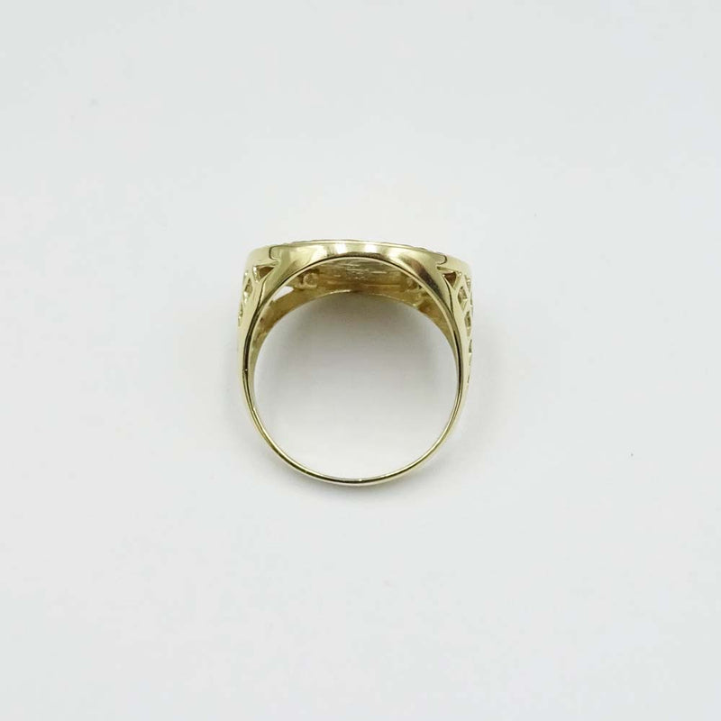 9ct Yellow Gold St. George Ring Size S