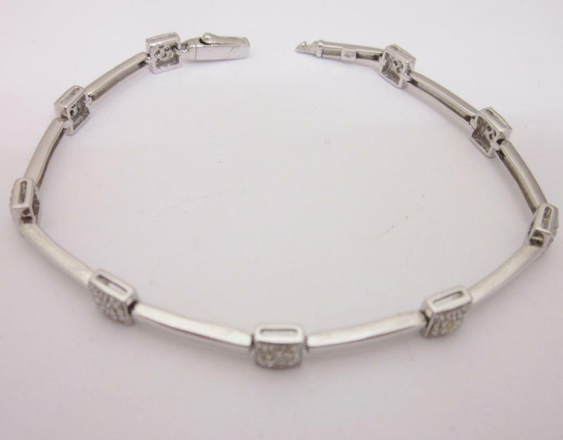 18ct White Gold Pave Set Diamond 0.72ct Ladies Bracelet 7.5 inches RRP £2500 - Richard Miles Jewellers