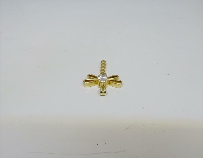 9ct Yellow Gold  Movable Butterfly Pendant set with CZ 25mm 2.2 Grams RRP£165 - Richard Miles Jewellers