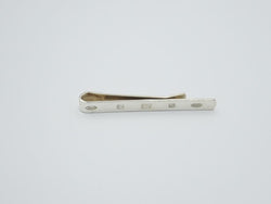 Sterling Silver 925 English Hallmarks Lion Tie Slide 8.1g 60mm 6.3mm - Richard Miles Jewellers