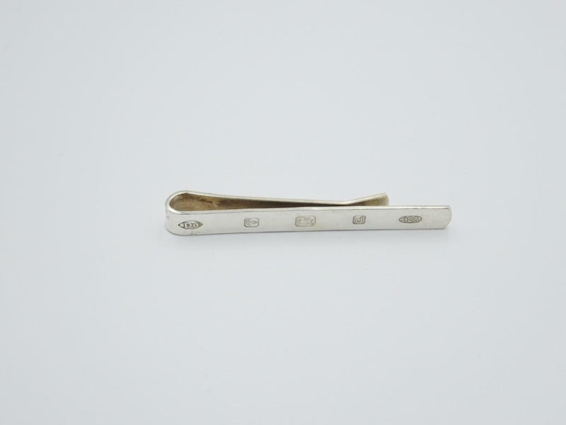 Sterling Silver 925 English Hallmarks Lion Tie Slide 8.1g 60mm 6.3mm - Richard Miles Jewellers