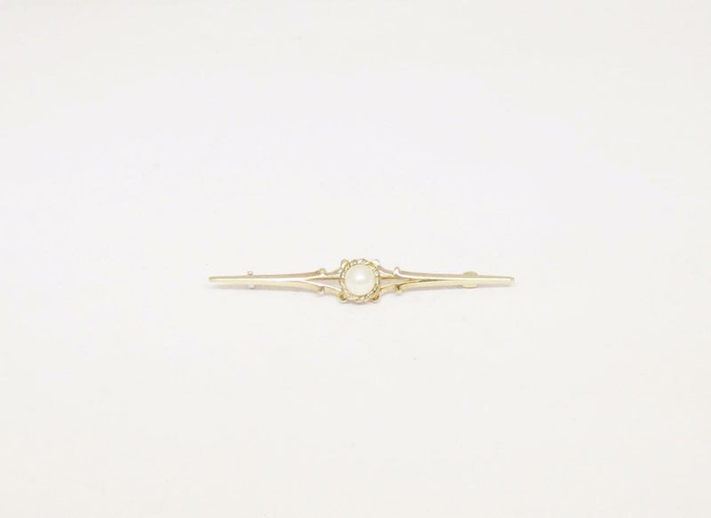 9ct Yellow Gold Pearl Broche 2.1g 50.84mm - Richard Miles Jewellers
