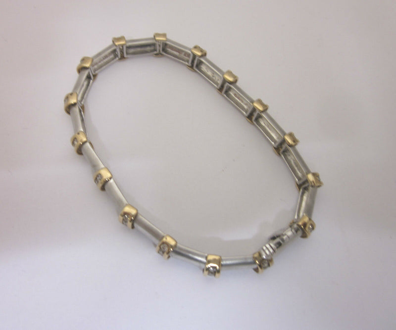9ct Satin Finish White Gold 1.5ct Diamond Ladies Bracelet 7.0 Inches - Richard Miles Jewellers