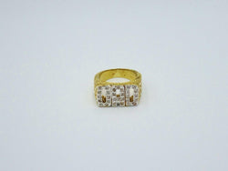 9ct Yellow Gold Large Heavy Weight CZ Dad Men's Ring V 19.2g 12.7mm 20.8mm - Richard Miles Jewellers