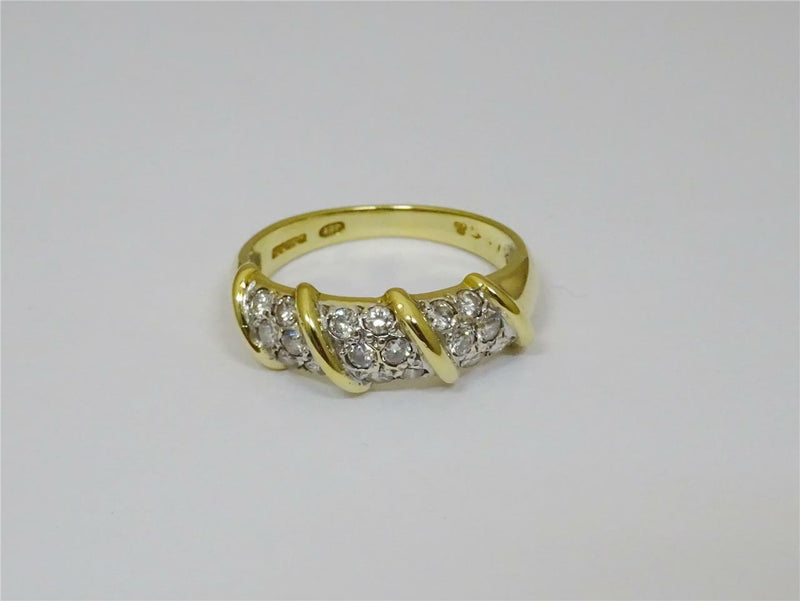 18ct Yellow Gold Ladies Ring With Diamond  Size M - Richard Miles Jewellers