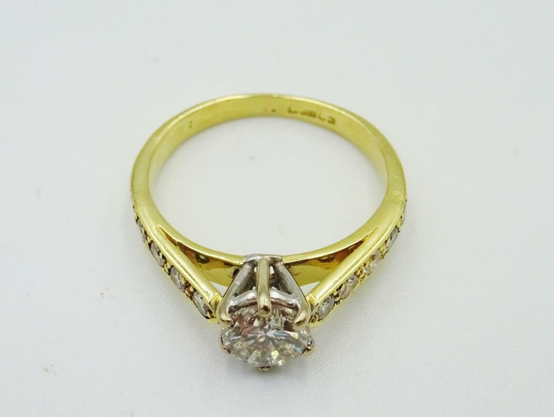 18ct Gold Diamond 1ct VS2 H Shoulders Ladies Engagement Ring 3g Size L RRP £6750 - Richard Miles Jewellers