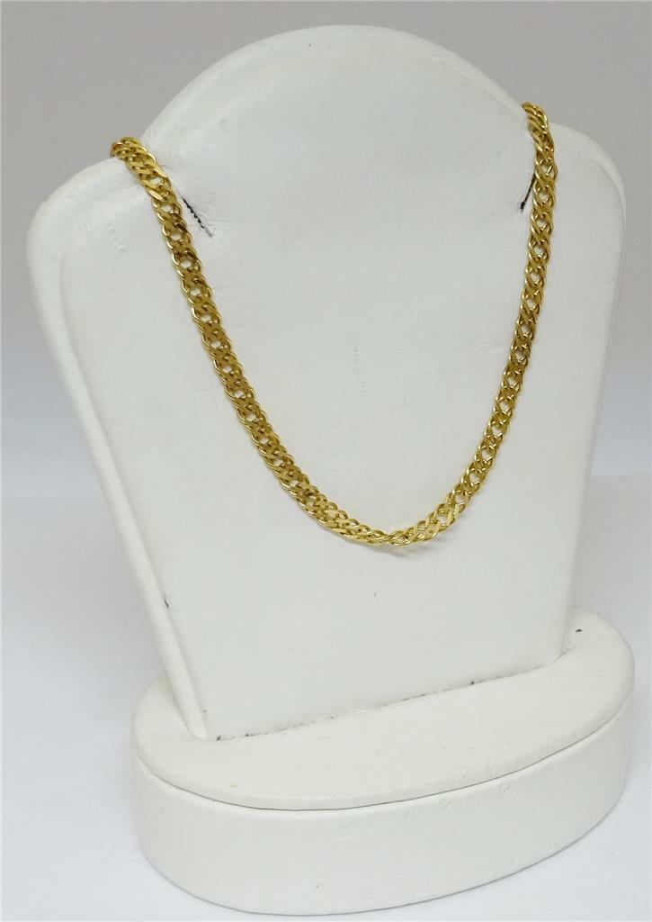 9ct Yellow and White Gold Fancy Chain 12g 18 inches - Richard Miles Jewellers