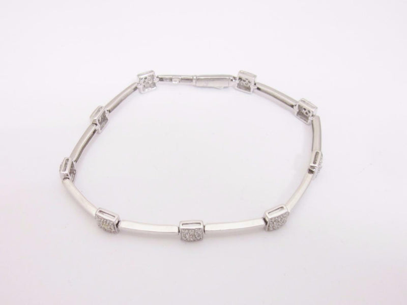 18ct White Gold Pave Set Diamond 0.72ct Ladies Bracelet 7.5 inches RRP £2500 - Richard Miles Jewellers